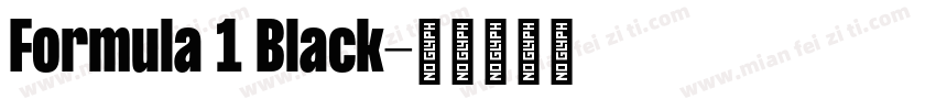 Formula 1 Black字体转换